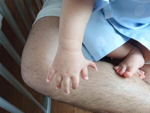 手術前、最後の手 